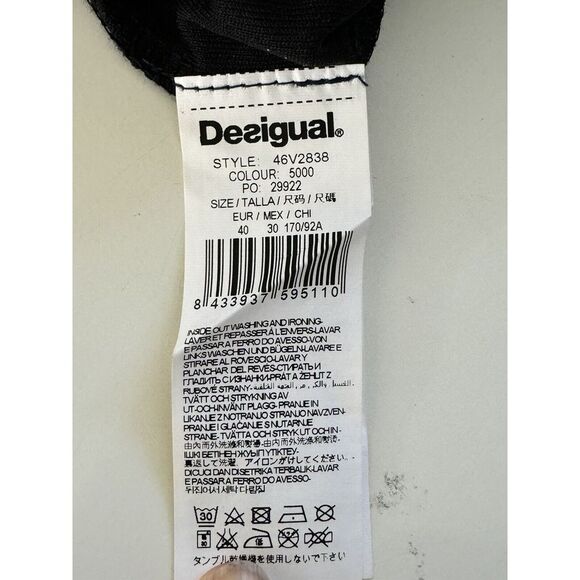 Desigual Dress Womens 40 US 6 Multicolor Artsy Boho Mod Geometric Art - Picture 9 of 11